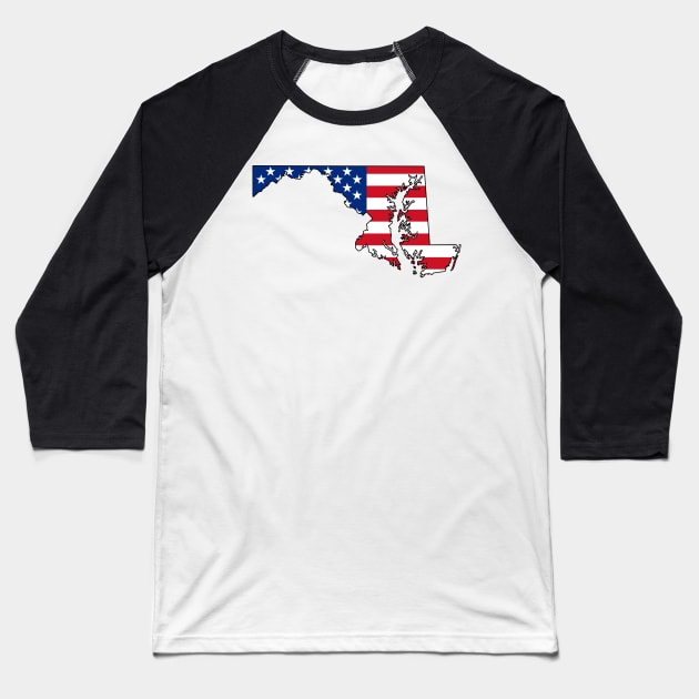 Maryland, USA Baseball T-Shirt by somekindofguru